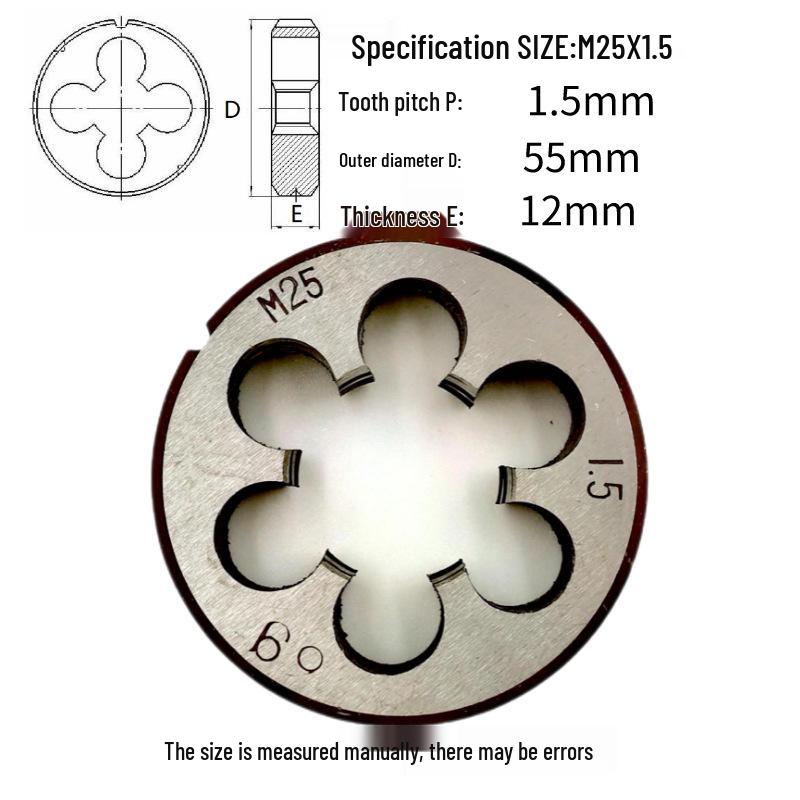 Kulatá vratidlo M24-M26 x 0,5-3 mm, Chod vpřed/vzad, Pravý/Levý závit