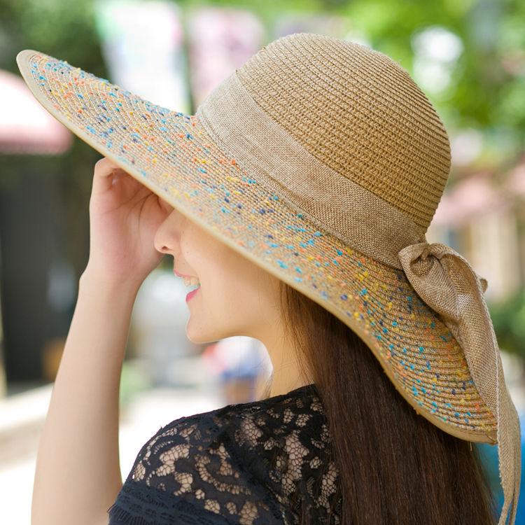 

WTEMPO Женские элегантные повседневные весенне-летние шляпы с широкими полями, дышащие, складные, пляжные, солнцезащитные шляпы 1pc хаки