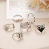 iF ME Koreanische Mode Gold Silber Ring Set Herz-förmigen Schmetterling Ultra-feine Ringe Frauen Zubehör
