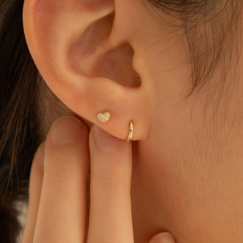 

LUNNE 14k Mica Heart Piercing (14k Gold) #LFPI27 Gold (individual)