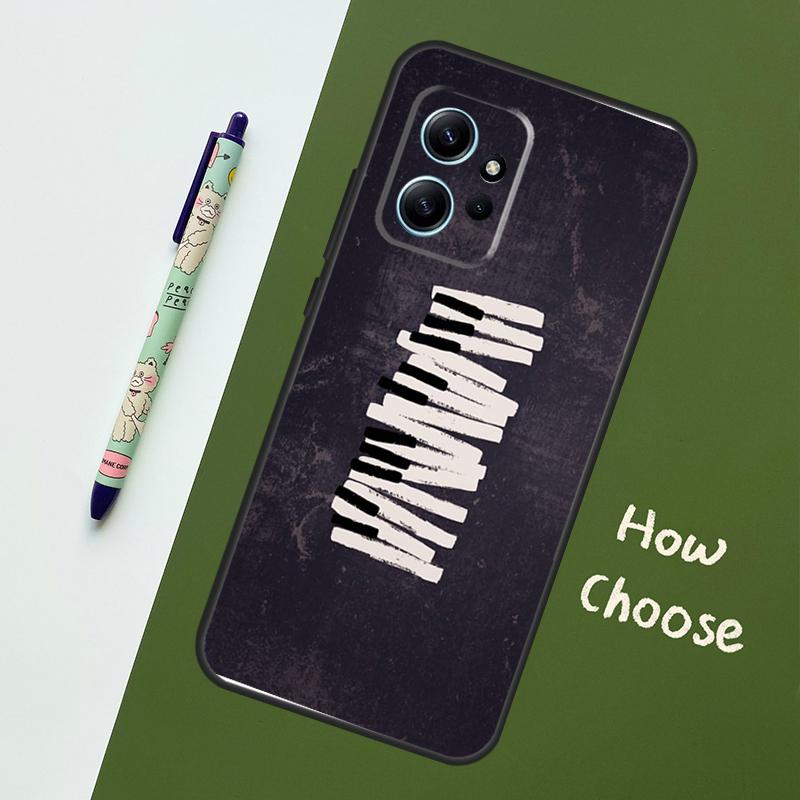 Minimalist Music Lover Case For Xiaomi Redmi Note 14 Pro 13 9 10 11 12 12S Cover For Redmi 15C 15 13C 12C 14C 10C