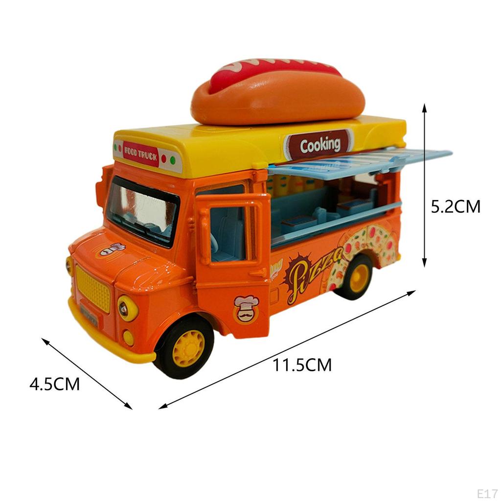 Die Cast Pull Back Cars, Toys with Music And Lights, Colorful, Opening Doors, Alloy Toy