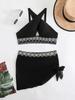 Damen-Bikini-Set mit Blumenmuster, Bademode, sexy Badeanzug, Bademode, Push-Up, zweiteiliger Badeanzug, Tanktop, bedruckte Bademode