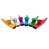 Metal Kazoo with 6 Vibrating Diaphragms, Silver, Red, Blue, Yellow, Green, Purple, Whistle, Wind Instrument