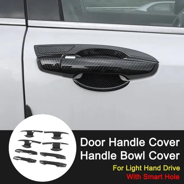 For Honda CRV 5th Accessories 2017 2018     Car ABS Carbon  Gate Door Handle Covers Trim Stickers Accessories