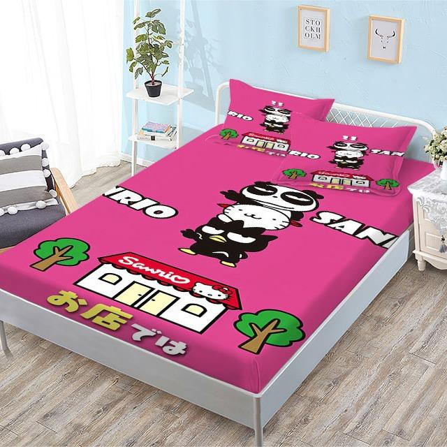 Grinding Mattress All-Inclusive 3D Digital Printing Cartoon Cute Cool Penguin Series Mattress Set
