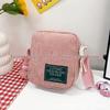 Korean Fashion Women's Corduroy Square Shoulder Bag - 2023 New Style Simple Crossbody