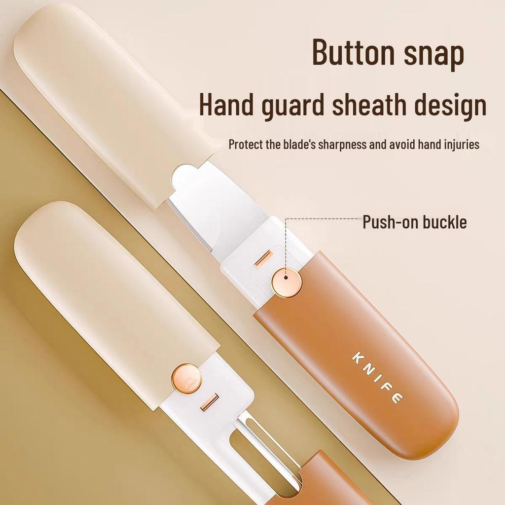 2-in-1 Portable Fruit Knife & Peeler for Dorm, Office, or Home