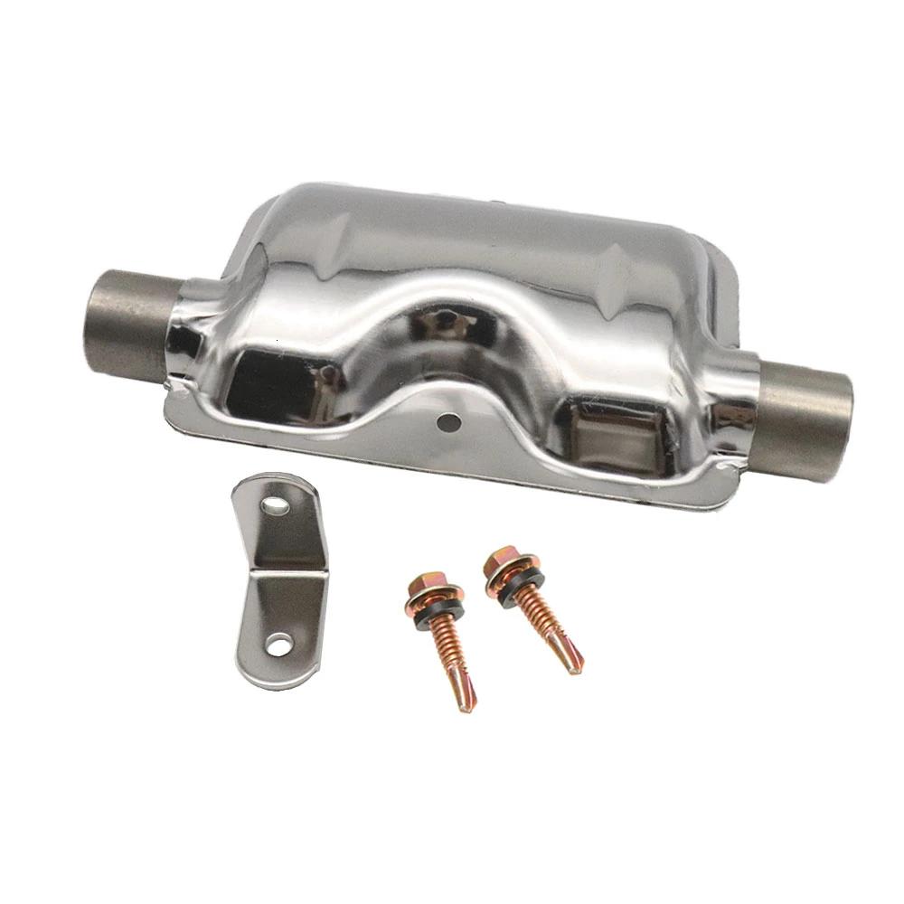 Universal 24mm Exhaust Silencer + 25mm Air Filter + 60cm Air Hose with Clamps for 12V Diesel Heater
