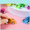 Push Plastic Mini Back Car Toy With Color Transparent Design For Learning Kids