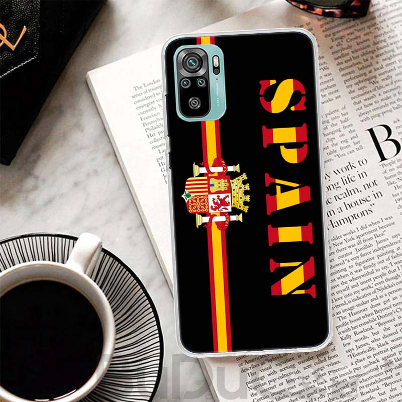 Spain Coat Of Arms Flag Cover For Xiaomi Redmi Note 14 13 12S 12 11 Pro Plus Phone Case 11S 10S 10 11E 11T 14Pro 13Pro Print Coq