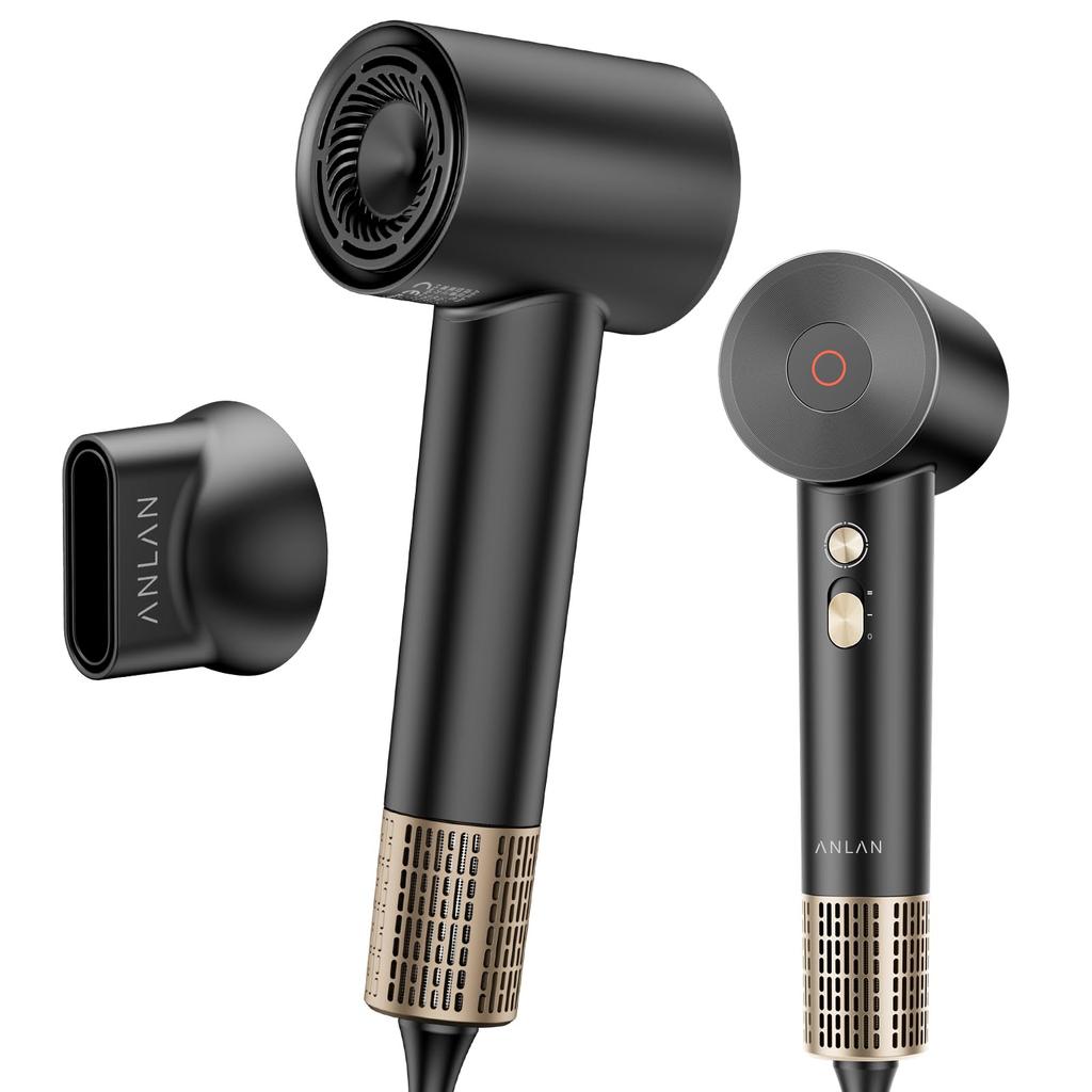 ANLAN Hair Dryer 1200W Negative Ion Black