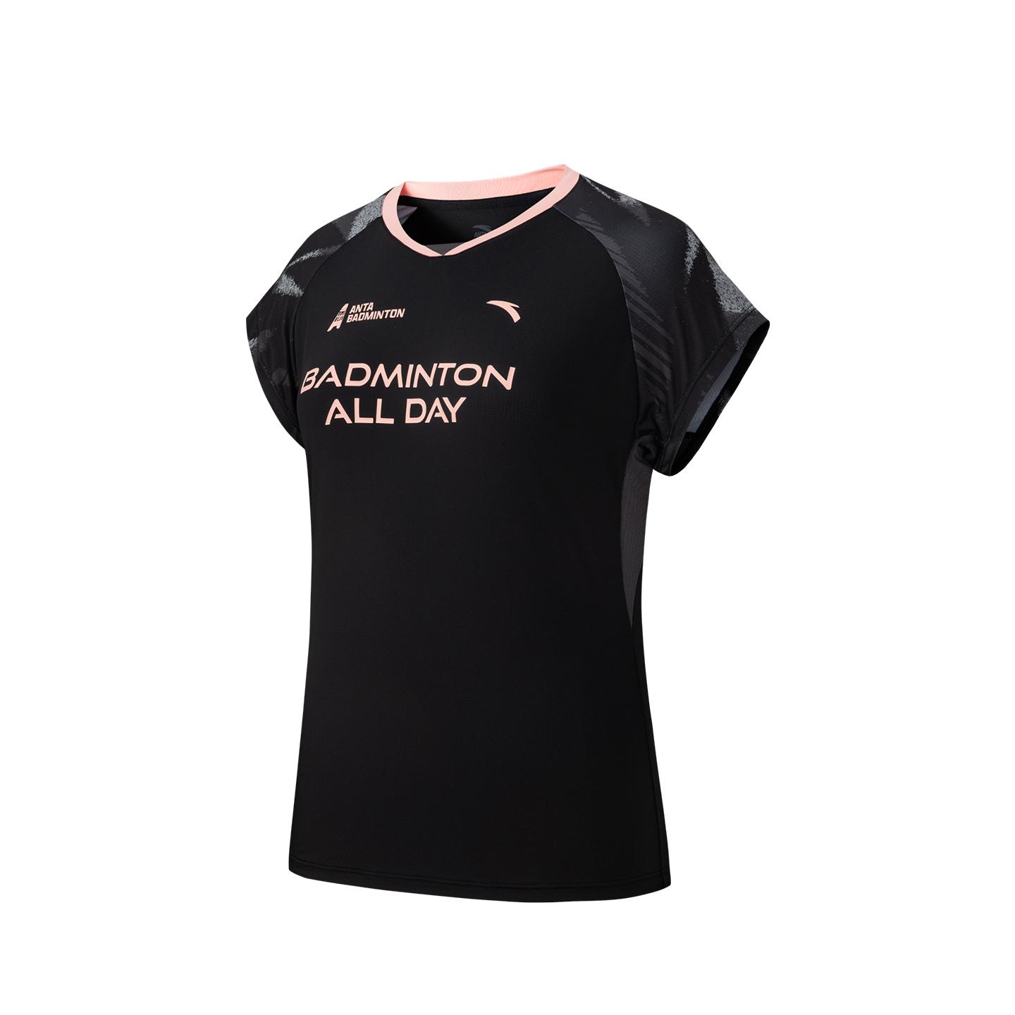 Anta Basketball Series Womens Competition Top Summer 2026 T-Shirt Women tops Basic-Black 962621103-4 S