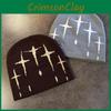 Stars Acrylic Knitting Knit Hat Women Fall Winter Warm Beanie Letter Embroidery