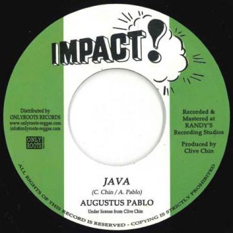 7inch Record AUGUSTUS PABLO - Java / Java Dub OR104 Impact/Onlyroot 1972 France Reggae, Ska & Dub Used