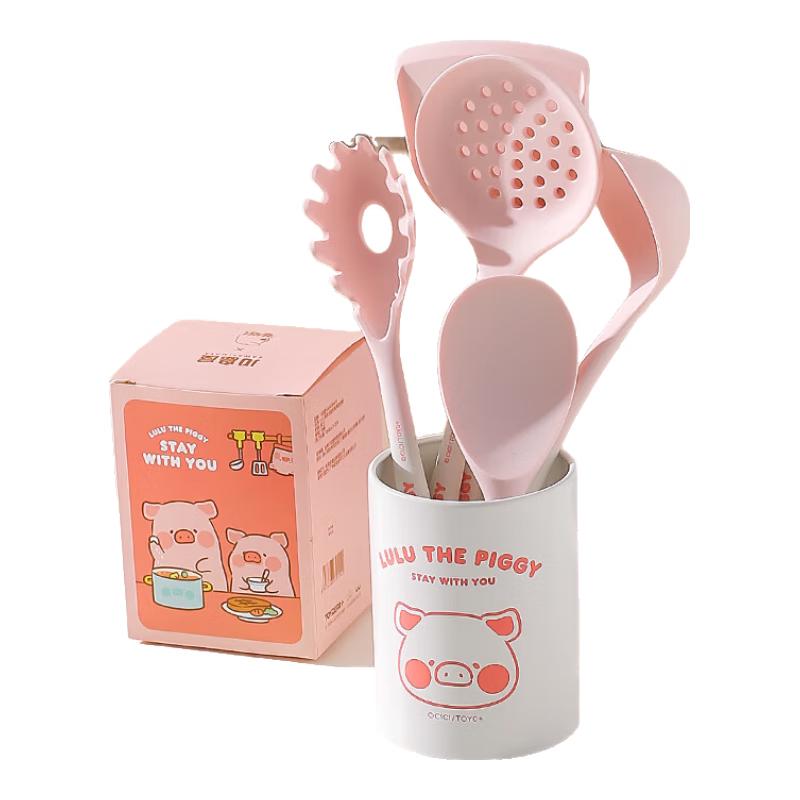 

Kawashimaya Lulu Pig Silicone Kitchen Utensils