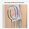 Racket Storage Rack Hanger Easy To Take Away No Punching Door Hanger Tennis Racket Table Tennis Racket Hanger