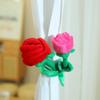 Simulation rose creative curtain buckle knot wedding plush toy decoration gift for girls sun flower