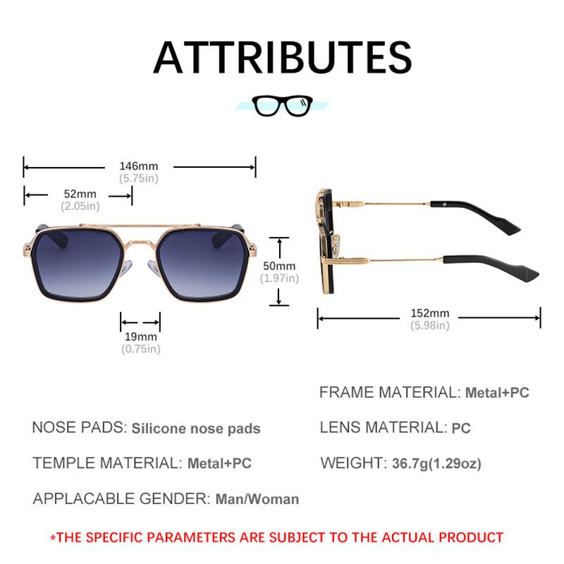 Classic Metal Fashion Square Sunglasses For Men Male Women Luxury Brand Design Vintage Popular Outdoor Driving Sun Glasses Uv400