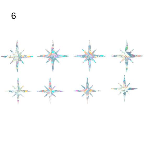

Модная устойчивая к радуге ПВХ призматическая наклейка слезоточивая призматическая 6