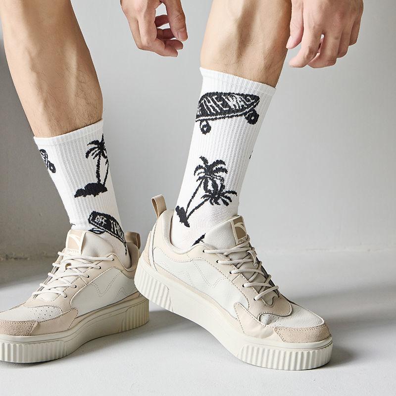 New Men's Socks Funny Men's  Crew Harajuku Hip Hop Thick Cotton Socks Women Novelty Cartoon Sock Combed Cotton Socks