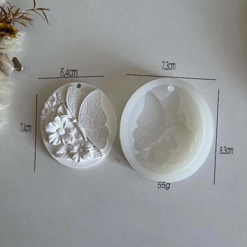 Flower Butterfly Silicone Mold DIY Flower Pendant Aromatherapy Gypsum Ornament Resin Mold Handmade Soap Mold Baking Mold