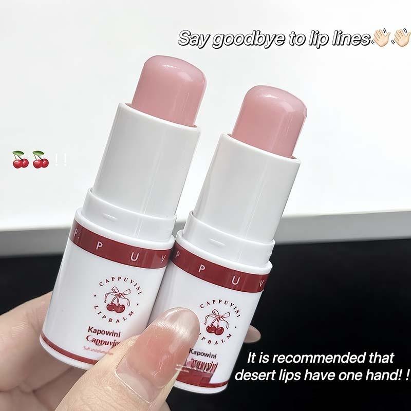 Cappuvini Lip Balm Serum Nourishing Lasting Moisturizing Repair Prevent Cracking Improve Dullness Reduce Line Plumper Oil Daily
