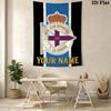 Custom Name Real Club Deportivo Wall Tapestry Aesthetic Wall Hanging Printed Fabric Blanket Decorative Tapestries for Bedroom Living Room Home Decor