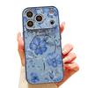 Magnetic For Magsafe Case For iPhone 17 Pro Max Pale Blue Flowers Pattern Skin Feeling Cover For iPhone 16 15 14 13 Pro Max