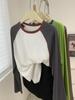 Snowflake Cotton Raglan Sleeve Sun Protection Cardigan Women's 2025 Summer Round Neck Oversized Long Sleeve T-shirt.