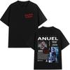 Rap Singer Anuel AA Music Album Hot Selling Tshirt 2026 Summer Unisexs Womens Fashionable Comfortable Casual Pure Cotton Tshirt