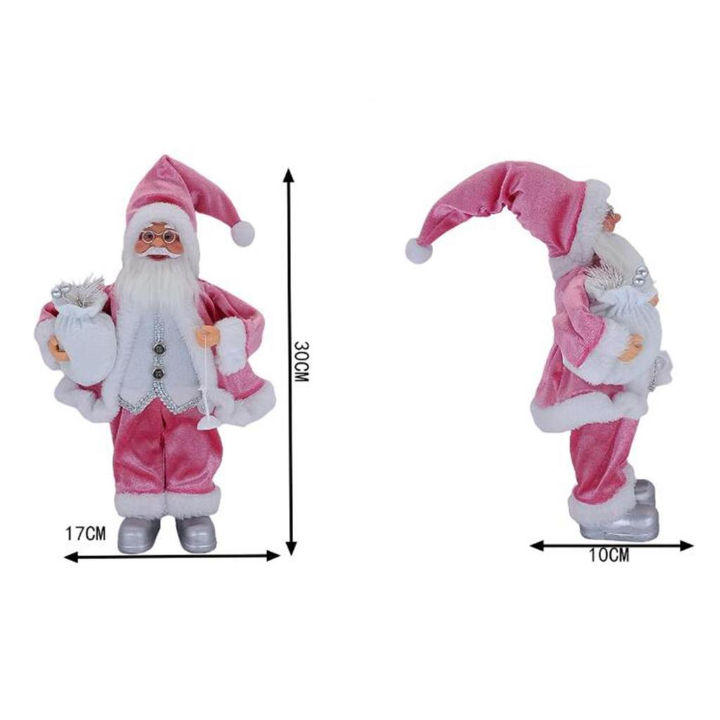 Snowman Santa Claus Doll Ornament Decoration Indoor Table Desk Statue Decor