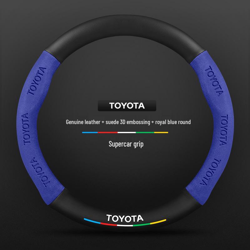 Echtes Leder Carbonfaser Wildleder Lenkradbezug für Toyota Avalon (Modelle 2021-2026) - Ultradünnes Design