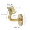 1pcs 60x60 Mm Handrail Bannister Support Stainless Steel Stair Rail Bracket Balustrade Wall Mounted Furniture Hardware