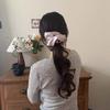 Korean Style Satin Large Intestine Ribbon Hairband Gentle Temperament Black Mourning Hair Accessories
