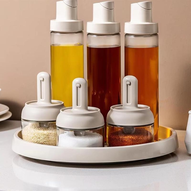 Packung mit 2 einziehbaren Löffel-Glas-Gewürzgläsern mit Verschluss zur Aufbewahrung in Küchenvorratskammern und als Camping-Essential für den Außenbereich