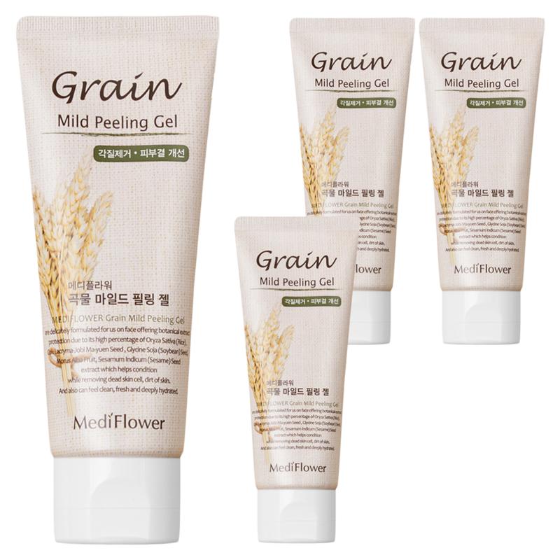 Mediflower Grain Mild Peeling Gel, 100ml, 4 Pcs