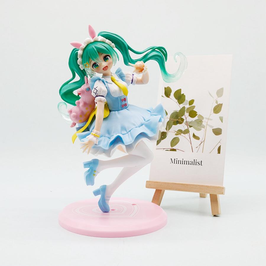 20cm/7.87in Hatsune Miku Anime Figurka Kawaii Pohádky Miku Akční Figurka Lízátková Dívka Figurka PVC Sběratelský Model Panenka Hračka