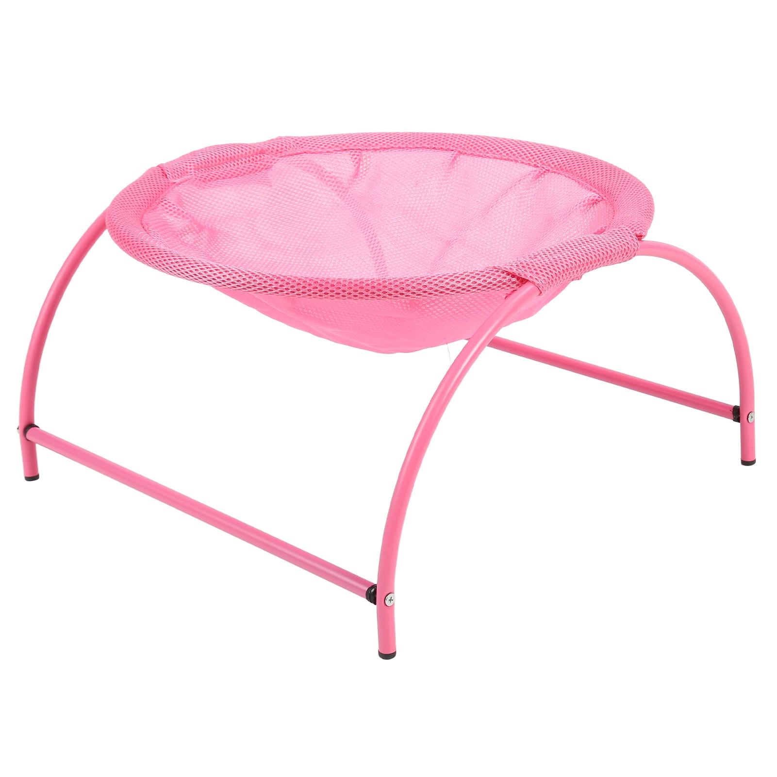 

Кровать-гамак для кошек из нержавеющей стали, съемный, приподнятый, для маленьких собак, домашних животных, кровать-гамак для розовый