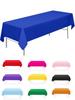 137x274cm Disposable Solid Color Tablecloth Birthday Party Wedding Christmas Table Cover Wipe Covers Rectangle Desk Cloth Decor