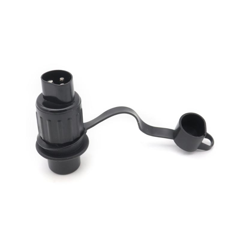 3-poliger Anhängerstecker, mit wasserdichter Versiegelung, 12 V wasserdichter Anhängerstecker, 3-poliger Anhängerstecker für Wohnwagen, Auto