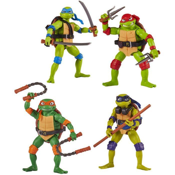 Figurine articulée Tortues Ninja - FAMOSA - 12 cm - Avec armes - Modèle aléatoire - Mixte