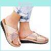 Luxurious Women Shoes Sandal Comfy Platform Flat Sole Orthopedic Big Toe Foot Pu Leather