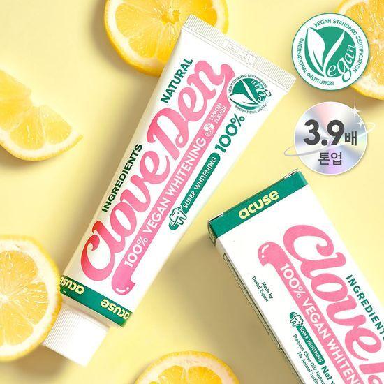 cloveden vegan super whitening toothpaste 100g