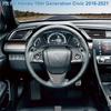 Carbon Fiber Steering Wheel Button Switch Panel Trim Cover Car Decoration Accessories For Honda Civic 10Th Fc/Fk 2016-2019