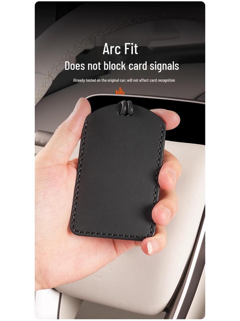 i8/i6 Key Fob Case Card with NFC Full Coverage - Napa Leather Car Accessory