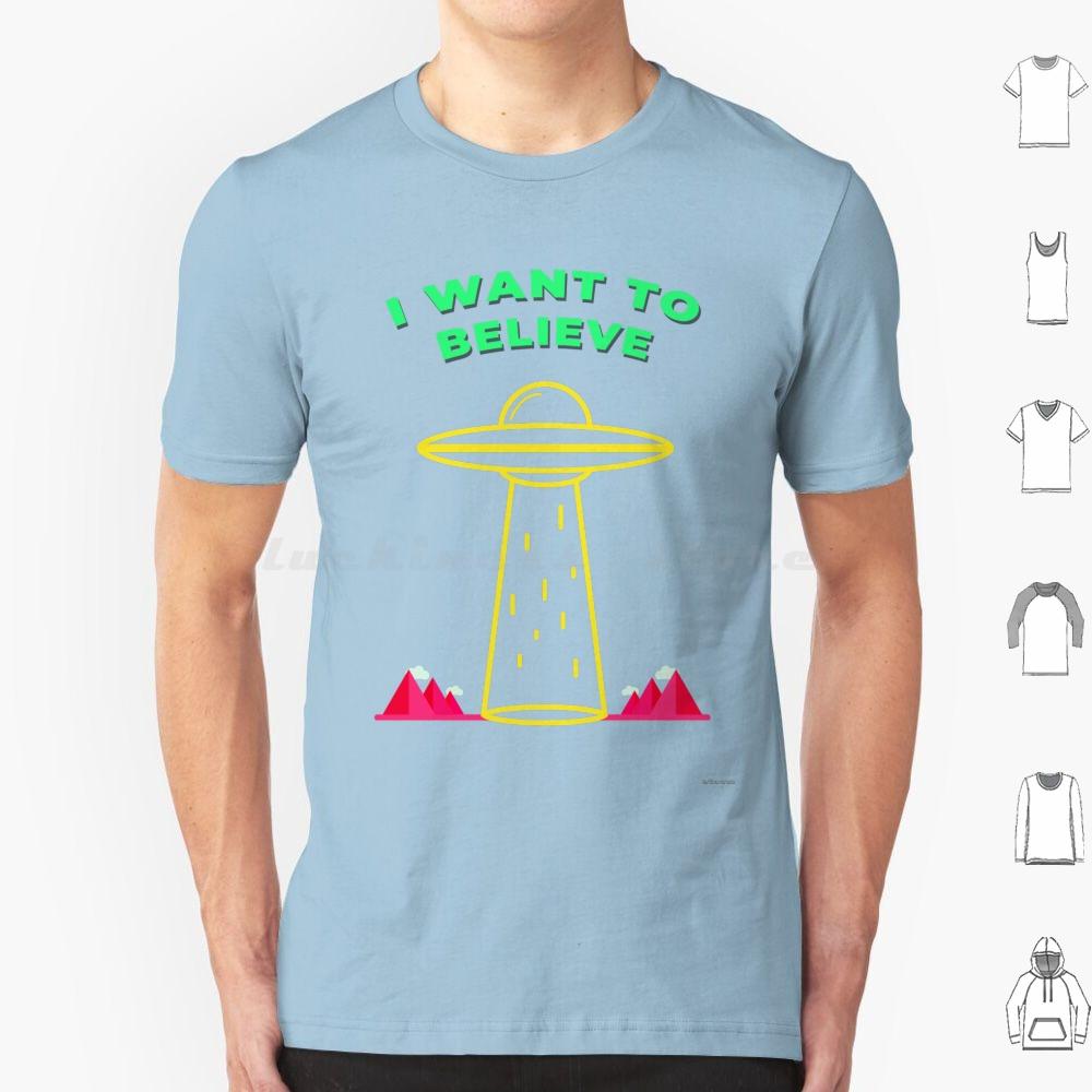 I Want To Believe T Shirt Big Size 100 Cotton X Files Ufo Space The X Files I Want To Believe Mulder Scully Dana Scully Fox
