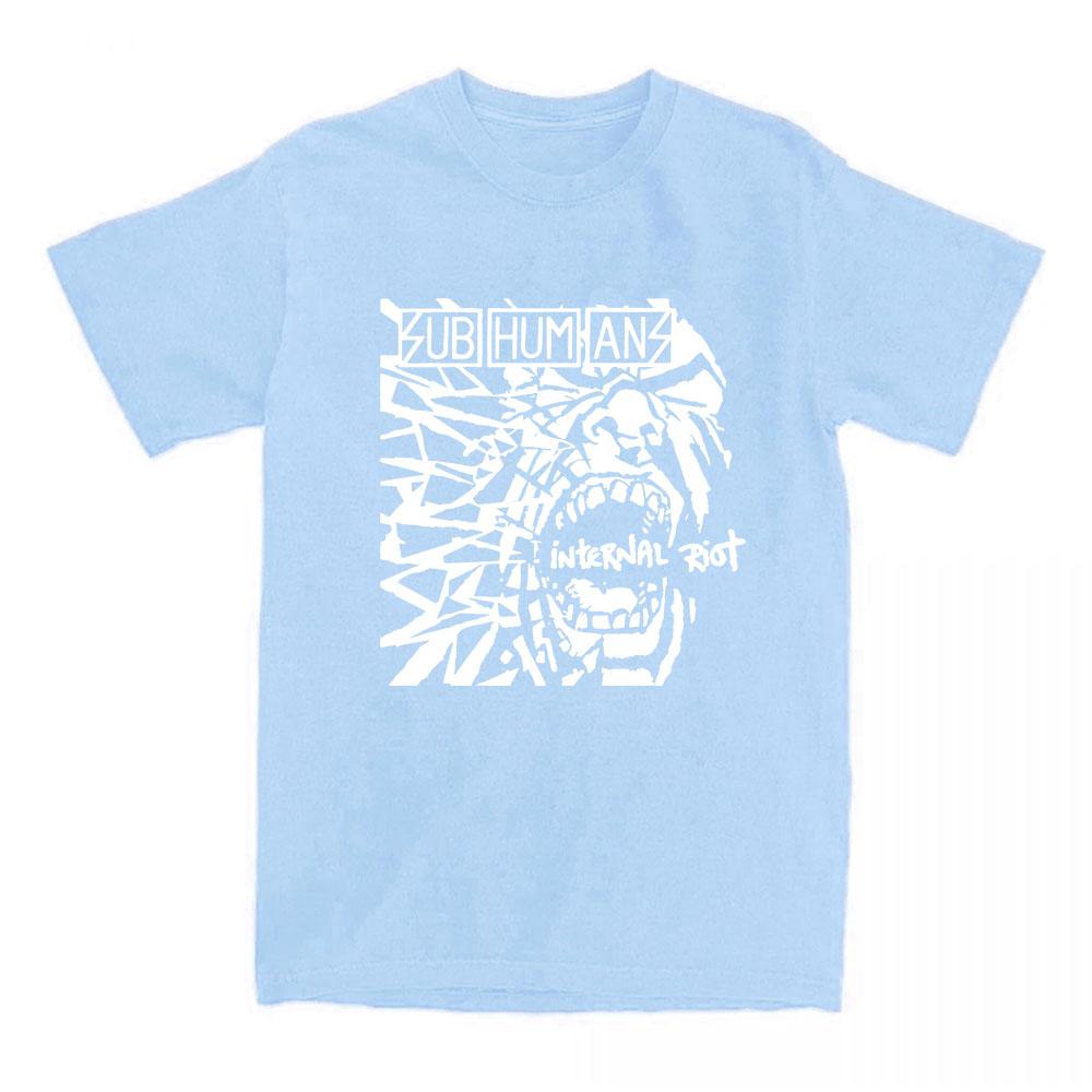 Streetwear Subhumans Rock Band Graphic Tshirts Grunge Fashion Summer T-shirt Casual Hip Hop Streetwear Graphic Tee Top