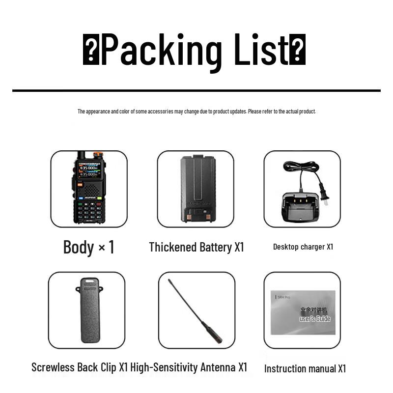 Baofeng 5RH PRO Dual-Band Two-Way Radio (CN version)