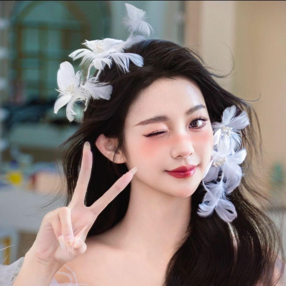 Sweet Photography Headband Elegant Wedding Hair Accessories Fairy Bride Headdress  Women